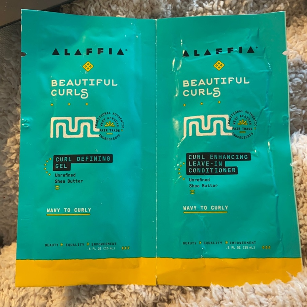 +$2 - Alaffia curl hair samples